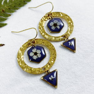 Compassion Collection - Brass Geometric Earrings