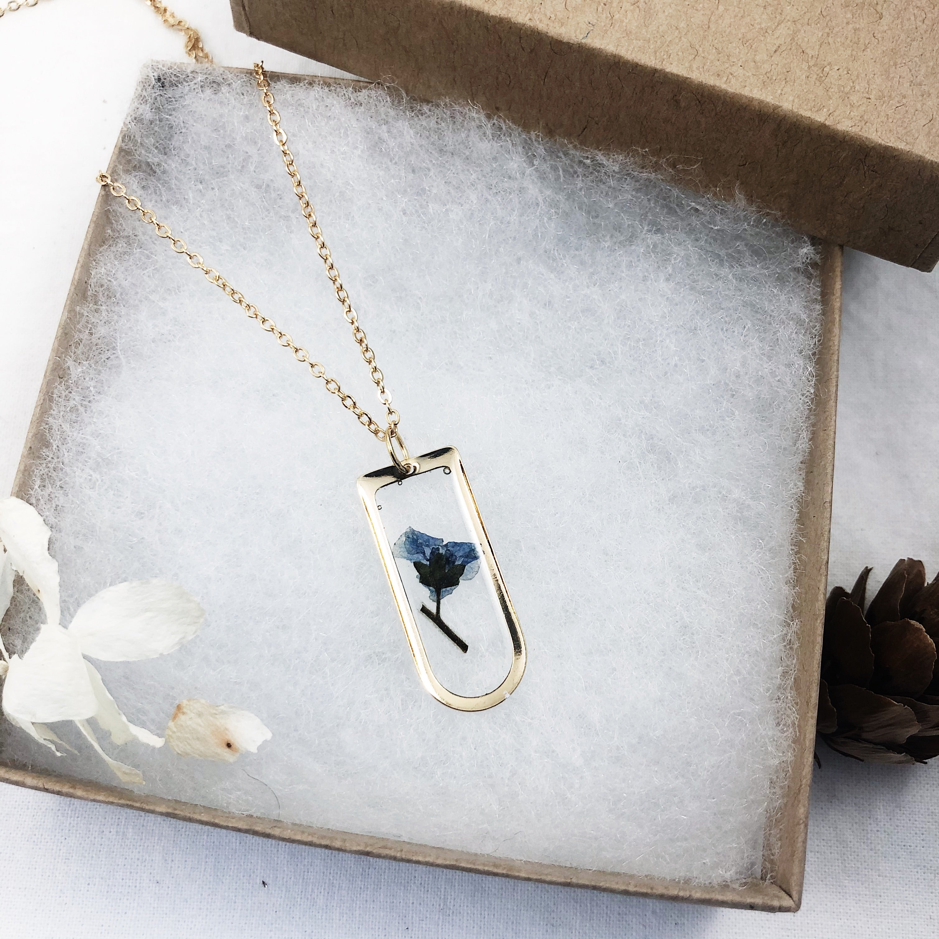 Gold Forget Me Not Necklace