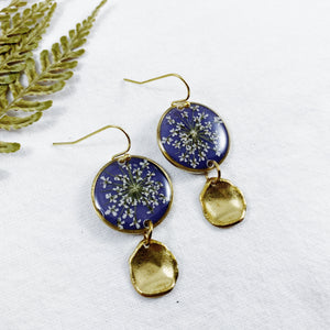Compassion Collection - Brass Round Dangle Earrings