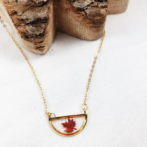 Fall Collection - Gold Maple Leaf Necklace