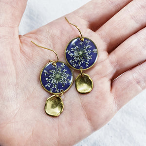 Compassion Collection - Brass Round Dangle Earrings